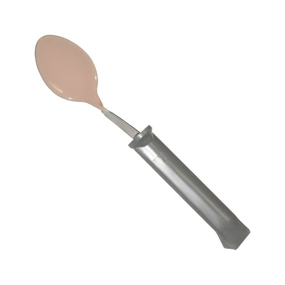 Bendable Coated Teaspoon with Lightweight Plastic Handle
