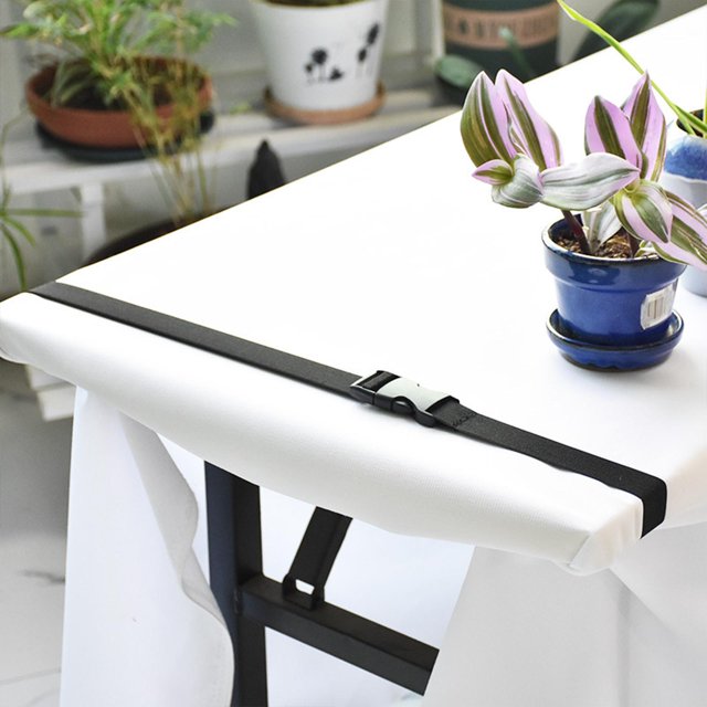 Cubierta de Cubierta de mantel universal Clips Cinturón de mantel de hogar duradero ajustable para el hogar Cocina Fiesta Comedor Macarena Correa de mantel