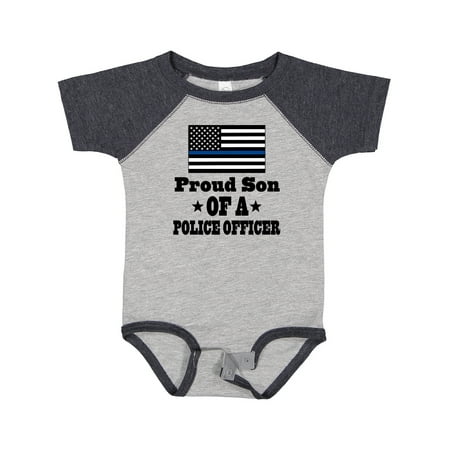 

Inktastic Police Officer Proud Son Law Enforcement Gift Baby Boy Bodysuit