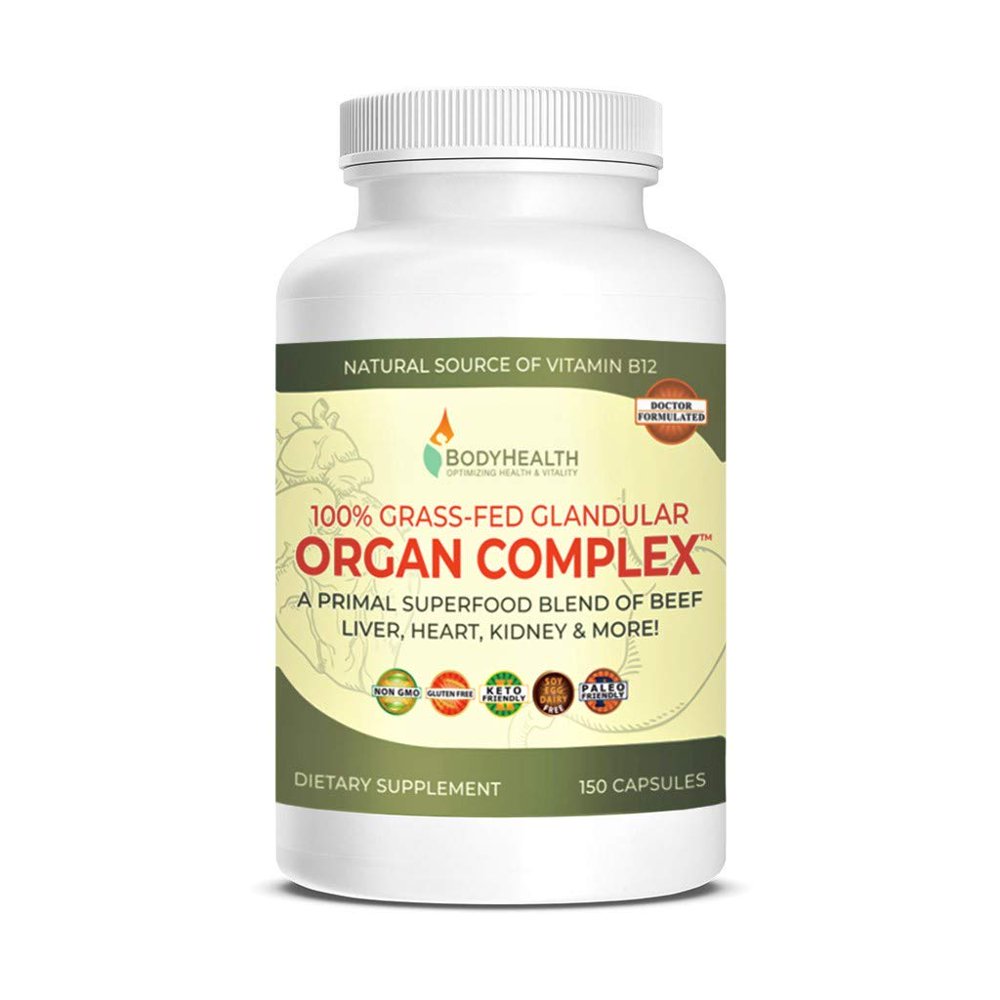 100 GrassFed Glandular Organ Complex A Primal superfood Blend of