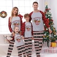 thumbnail image 2 of Pijamas familiares a juego de Navidad, conjunto de pijamas de Reno sin costuras, Dachshund a través de la nieve, 2 of 3