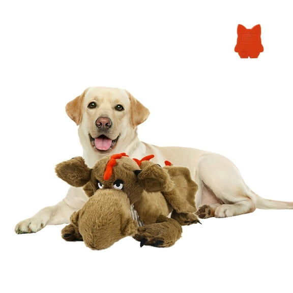 PET FULED Heartbeat Plush Toy for Dogs - Soft Cuddle Companion with Soothing Heartbeat, Washable - Comfort for Puppies & Adult Pets (Green Goblin Fire Dragon Design)