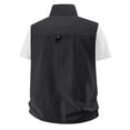thumbnail image 5 of Fishing Vests for Men Lightweight Stand Collar Zip Up Sleeveless Jacket with Pockets Outdoor Work Photo Travel Hiking Vest, 5 of 7