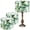 Bamboo, variant on Table Lamp Shade, 13”W x 10”H HD Printing Geometric floral leaves marble Lampshade, Lamps shades, Modern Lampshade Decor for Table and Floor Lamps (Mountain)