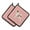 Pink, variant on Jack Russell Terrier Checkerboard Blue Pair of Pot Holders