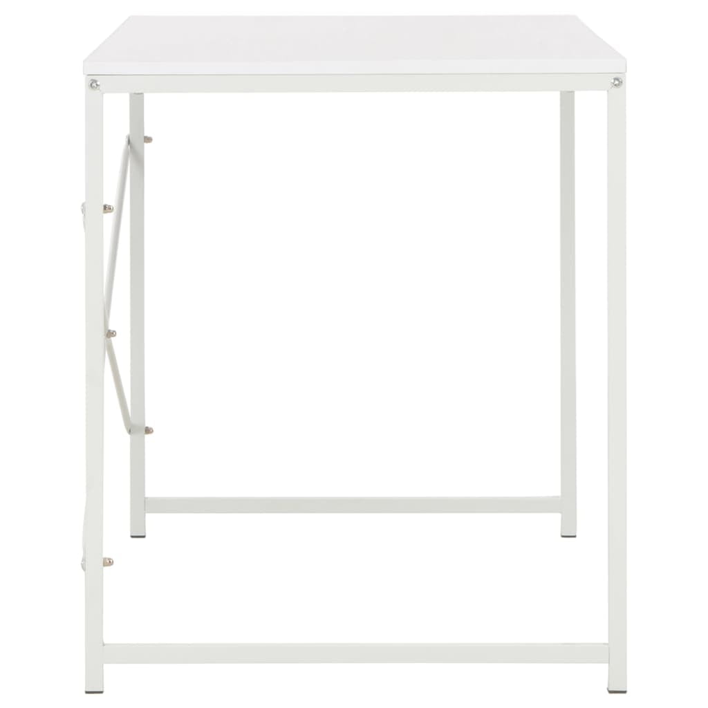 Lowestbest Computer Desk, Modern Writing Desk, PC Workstation for Home Office, White Lowestbest Computer Desk, Modern Writing Desk, PC Workstation for Home Office, White