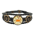 thumbnail image 1 of Deja el paraguas lluvia tiempo de goteo Pulsera marina tejida en cuero, 1 of 4