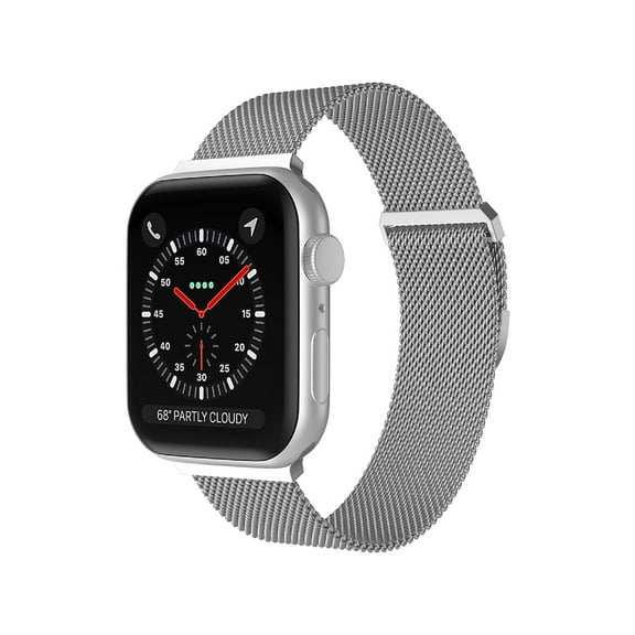 Worryfree Gadgets Metal Mesh Magnetic Wristband for Apple Watch Silver 38/40/41mm (KY06-SLV38)