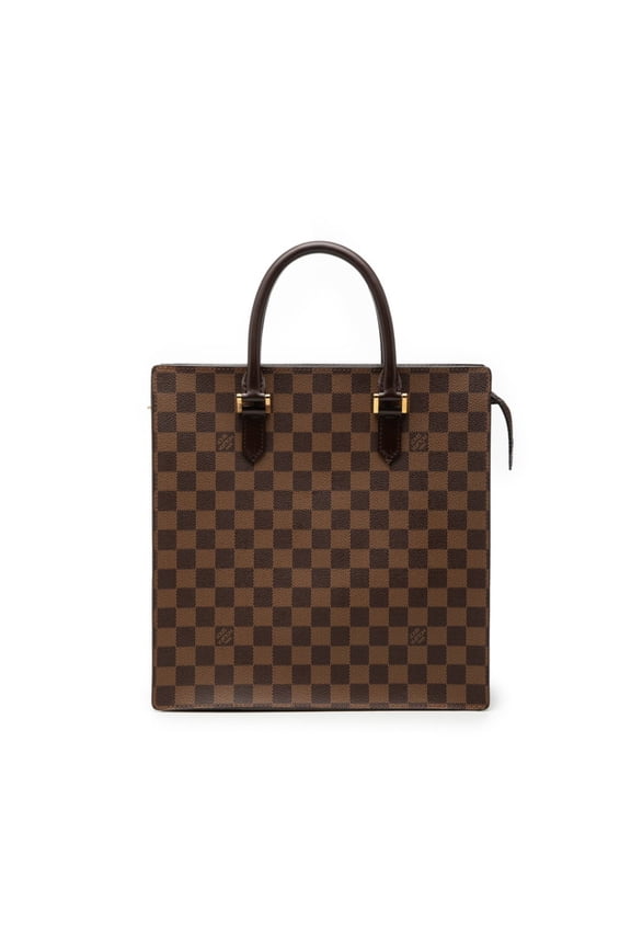 Pre-Owned Louis Vuitton Damier Venice PM Tote Bag Handbag N51145 Brown Leather Women's LOUIS...