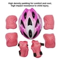thumbnail image 3 of Advancent Protector de patinaje sobre ruedas ajustable de 7 piezas Juego de cascos para niños pequeños Coderas patinar Tira blanca roja rosa Advancent  OD022039-03, 3 of 6