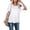 White, variant on SDJMa Women's Perfect-T Short-Sleeve T-Shirt Women Fashion O-Neck Embroidery Short Sleeve Pullover Tops Easy Blouse