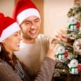 thumbnail image 4 of Fiudx Juego de Adornos para Árbol de Navidad, Mini Colgantes, Adornos Acrílicos de Papá Noel y Muñeco de Nieve, Fáciles de Colgar, Versátiles para El Hogar, La Oficina y Fiestas Navideñas, 32 Piezas, 4 of 7