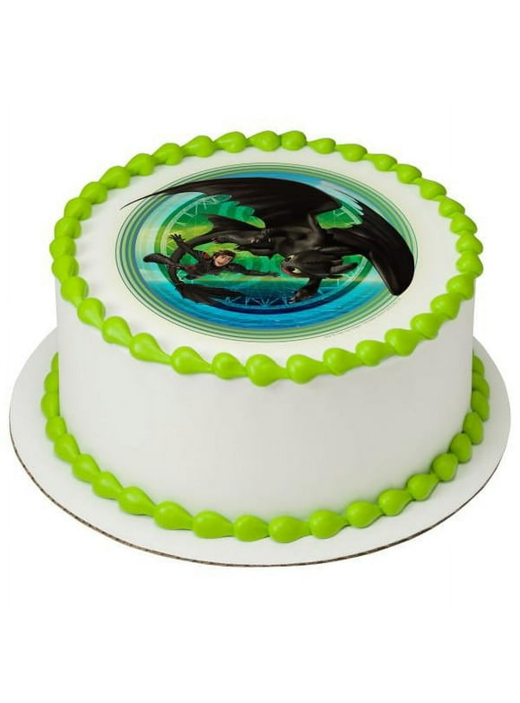 How To Train Your Dragon: The Hidden World Gotta Keep Flying Edible Cake Topper Image 8" Round