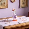 thumbnail image 5 of ZhangC 7 Inch Mini Desk Goose Outfits, 4Pcs Summer Dress with Bag and Hat, Magnetic Desktop Goose Key Holder Birthday Party Dress for Mini Porch Goose Decorative, 5 of 6