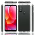 thumbnail image 2 of Dream Wireless  Fusion Candy TPU Case with Clear Acrylic Back for Moto G Power 2022, Black, 2 of 7