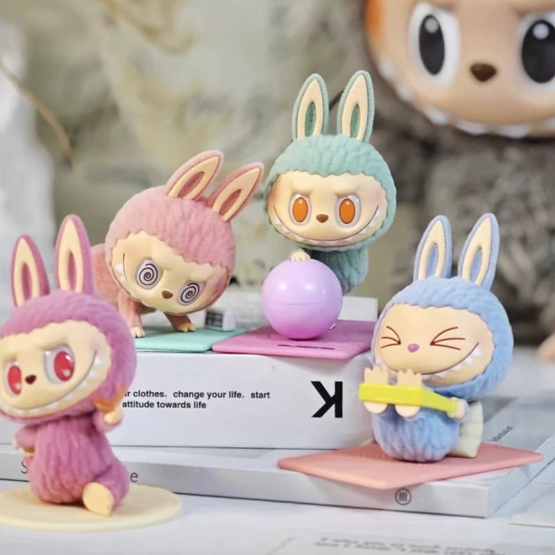 Authentic Labubu The Monsters Lazy Yoga Series Blind Box Handheld