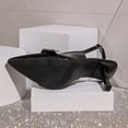 thumbnail image 6 of ShiShine Kitten Heels for Women Pointed Toe Pumps Low Heel Slingback Heels with Buckle Dress Shoes for Dating Party Working, 6 of 9
