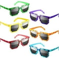 thumbnail image 2 of 6 Pcs Lunettes de Soleil Mosaïque Minecraft Protection Uv pour Enfants Extérieur, 2 of 3