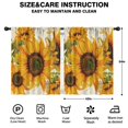 thumbnail image 2 of Blackout Kids Curtains,Beige Calligraphy Sunflower Pattern Childrens Insulated Curtains Set Of 2,Bedroom Essentials,Toddler Room Decor 42"x54", 2 of 5