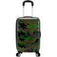 thumbnail image 2 of Rockland Safari Hardside Spinner Wheel Luggage, Camouflage, 3-Piece Set (20/24/28) 3-Piece Set (20/24/28) Camouflage, 2 of 7