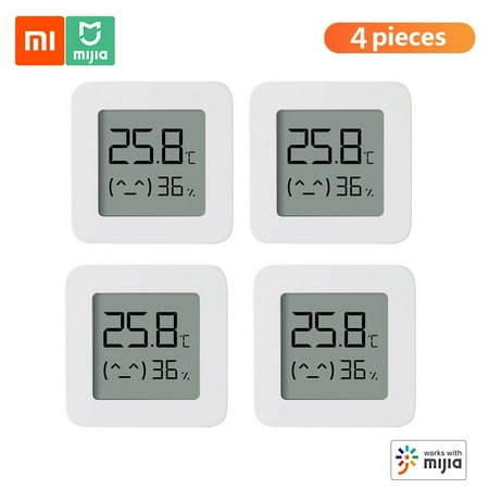 

eccomum 4pcs BT Thermometer 2 Wireless Smart Electric Digital Hygrometer Humidity Sensor Work with Mijia APP