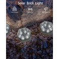thumbnail image 2 of 4Pcs Solar Brick Lights, Waterproof LED Garden Brick Lights with Light Sensor for Landscape Lighting Pathway Paving Decking Yard Decoration, 2 of 6