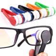 thumbnail image 3 of KAKOWELY 12pcs Mini Portable Sun Glasses Eyeglass Microfiber Spectacles Cleaner Brush Cleaning Tool (Random Color),2.76"X0.79"X0.79", 3 of 4