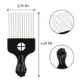 thumbnail image 2 of Hair Pick, Metal Pick Comb, Detangle Wig Braid Hair Styling Comb, Hair Comb Pick(1 pack), 2 of 9