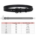 thumbnail image 6 of JASGOOD Women Black Belts for Jeans Pants Ladies Leather Belt with Pin Buckle, 6 of 7