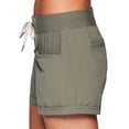 thumbnail image 2 of Avalanche Women's Ribbed Stretch Woven Casual Hiking Short With Pockets, 2 of 5