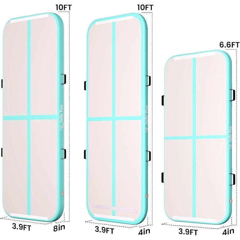 Inflatable Gymnastics Mat 6.6/10ft Air Tumble Track Training Mat