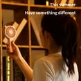 thumbnail image 4 of SuoKom New Summer Hand Night Light Small Fan, Usb Rechargeable Outdoor Mini Kitty Small Fan, Silent Three-Speed Adjustment Fan, 4 of 8
