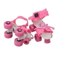 thumbnail image 2 of Patins Réglables pour Enfants à Double Rangée, Patins à Quatre Roues, Chaussures, Cadeaux pour Enfants, Taille 25-32 (Rose), 2 of 5