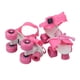thumbnail image 3 of BRIGHTFUFU Niños patinaje de doble fila ajustable Patins cuatro ruedas patines zapatos regalos de los niños tamaño 25-32 (rosa), 3 of 7