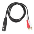 thumbnail image 2 of XLR Cable, 22AWG Anti RFI Female XLR Patch Cable  for Microphone, 2 of 7