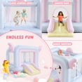 thumbnail image 2 of Veeboto Inflatable Bounce House, Kid's Bouncy House with Angel Wings for Children Aged 3-8 Years, Jumping Castle with Slide, Basketball Hoop for Indoor and Outdoor, 2 of 7