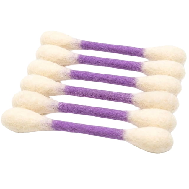 Btomtd Colorful Cottons Swab Shape Wool Felts Crafts Handmade Creatives Photo Prop Home Decor Ornament