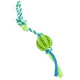 thumbnail image 4 of Dog Puzzle Teething Toy, Dog Food Dispensing Ball Toy Refillable Rubber Reduce Boredom  For Playing For Puppies Green, 4 of 8