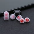 thumbnail image 5 of Yucurem 3 Pairs(6pcs)l M S Silicone in Ear Ear Tip Ear Sleeve for Kz Earphone(white+red), 5 of 8