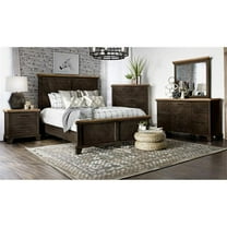 Bowery Hill Chocolate and Honey Brown King 4-Piece Bedroom Set