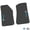 Black w/ Light Blue & White insert, variant on Flextread Floor Mats for 18-24 Jeep Wrangler JL, Gladiator & 4xe - Mopar Licensed Factory Fit - Black w/ Light Blue & White Jeep Peace Sign Insert - 100% Made in USA