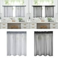 thumbnail image 2 of AOOOWER Transparents Sheer Curtains Kitchen Tiers Short Curtains Light Filtering Rod Pocket Voile Cafe Curtains, 2 of 16