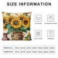 thumbnail image 5 of ONETECH Sunflower Throw Pillow Cover,  Home or Office Decor Couch Sofa Pillowcase for Living Room Bedroom, House Decor Supplies, 5 of 5