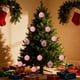 thumbnail image 4 of 12 Bolas Navideñas de Terciopelo Flocado | Adornos Navideños de Plástico Marrón de 6 Cm para Árbol de Navidad | Decoración Festiva Colgante para Fiestas, 4 of 5
