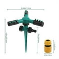 thumbnail image 3 of Less Than 5 Faucets 360 Automatic Rotating Sprinkler Plastic Ground Insert Garden Automatic, 3 of 8