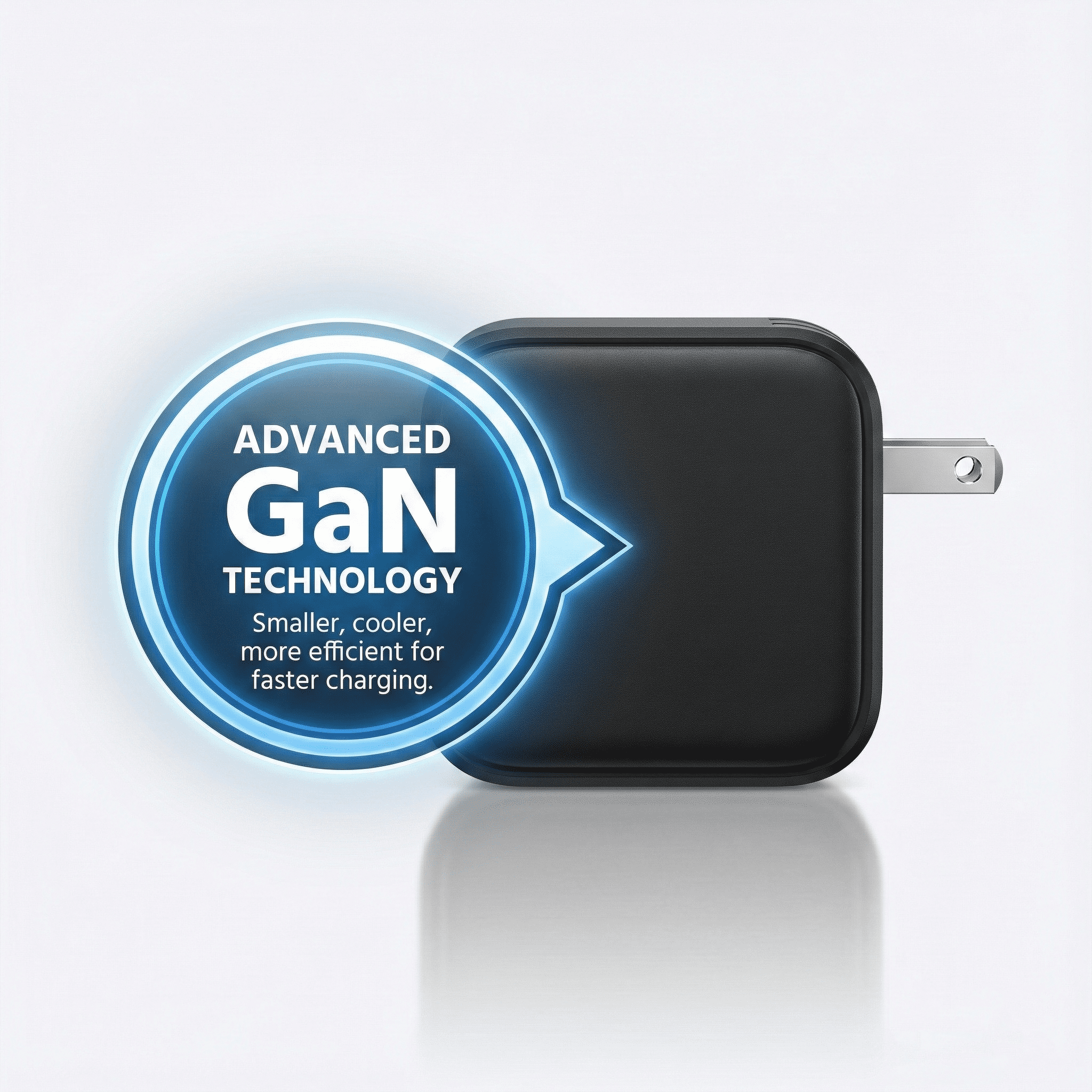 Famous TECH Shop Super Fast GaN Fast Charger Block 3-Port USB-C and USB-A Charging Station for Smartphones Tablets Laptops and USB Devices