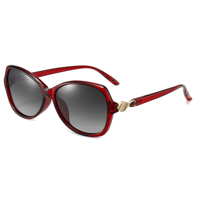 Gafas de sol elegantes con montura pequeña y diamantes incrustadas, gafas de sol de moda, hechas de PC, TAC