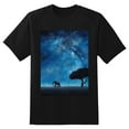 thumbnail image 2 of Plus Size Shirt for Women Black Tops for Women Short Sleeves Shirt for Women Elephant And Sky T Shirt Crewneck Shirt for Women XL, 2 of 5