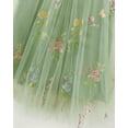 thumbnail image 6 of Baby Girls Clothes Toddler Girls Tulle Dress 4T Girls Summer Halter Dress 5T Girls Sleeveless Solid Color Floral Dress Green, 6 of 7