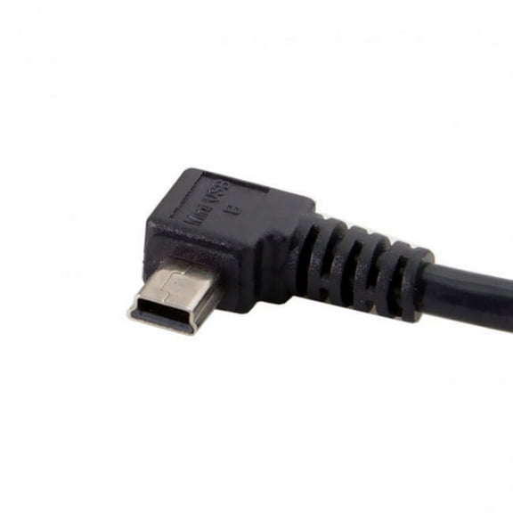 FVH Mini USB B Type 5pin Male Right Angled 90 Degree to USB 2.0 Male Data Cable with Ferrite 3.0m